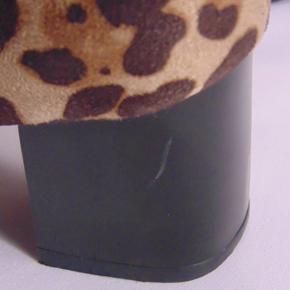 Animal Print Ankle Boots NWOT - Picture 6 of 9